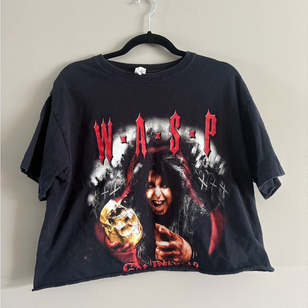 WASP Anvil Black and Red Graphic Tee